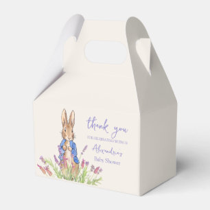 Custom Peter the rabbit Baby shower Thank You Favo Favour Box