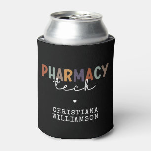 Custom Pharmacy Tech Retro Pharmacy Technician Can Cooler