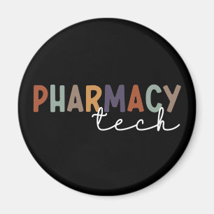 Custom Pharmacy Tech Retro Pharmacy Technician Magnet