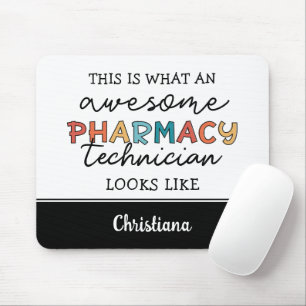 Custom Pharmacy Technician Awesome Funny Mouse Mat