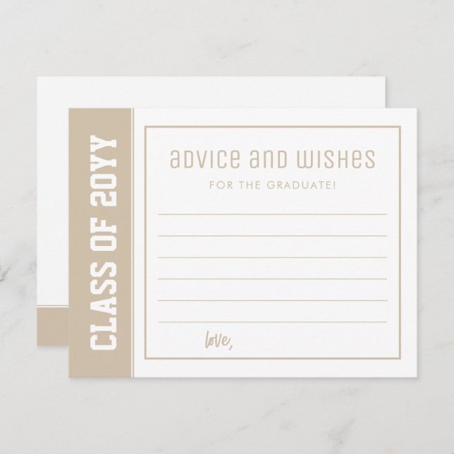 Custom PharmD Doctor of Pharmacy Advice and Wishes Card (Front/Back)