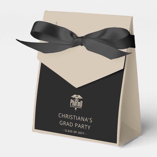 Custom PharmD Doctor of Pharmacy Graduation Party Favour Box (Front Side)