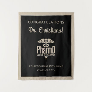 Custom PharmD Doctor of Pharmacy Graduation Party  Tapestry