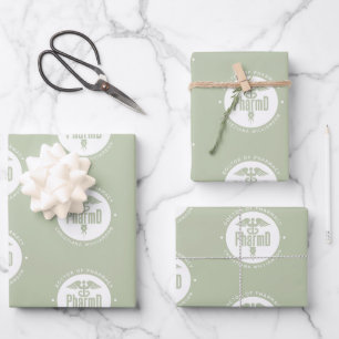 Custom PharmD Doctor of Pharmacy Graduation Wrapping Paper Sheet