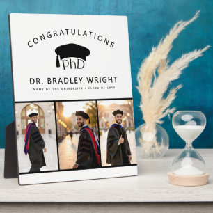Custom PhD Doctoral Grad Hat Doctoral Graduation Plaque