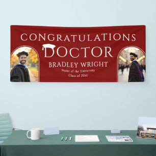 Custom PhD Doctoral Hat Doctoral Degree Graduation Banner