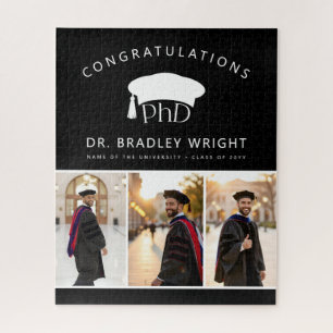 Custom PhD Doctoral Hat Doctoral Degree Graduation Jigsaw Puzzle
