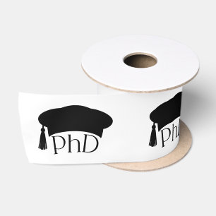 Custom PhD Doctoral Hat Doctoral Degree Graduation Satin Ribbon