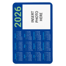 Custom Photo 2026 Calendar Magnet