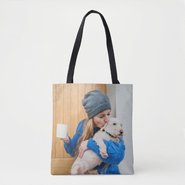 Custom Photo 2 Sided  Tote Bag (Front)