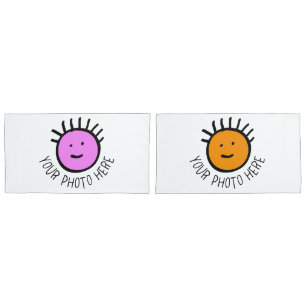 Custom Photo 2 x KING SIZE PILLOWCASES Template