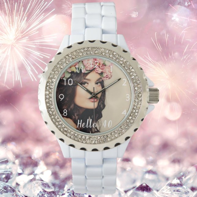 Custom photo 40th birthday watch (Creator Uploaded)