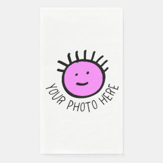 Custom Photo 50 PAPER GUEST TOWELS Blank Template Napkin