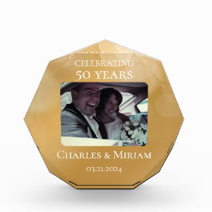 Custom Photo 50th Golden Anniversary Keepsake Gift