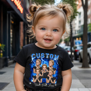 Custom Photo 90's Bootleg Rap Baby T-Shirt