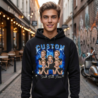 Custom Photo 90's Bootleg Rap Hoodie