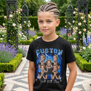 Custom Photo 90's Bootleg Rap Tri-Blend Shirt