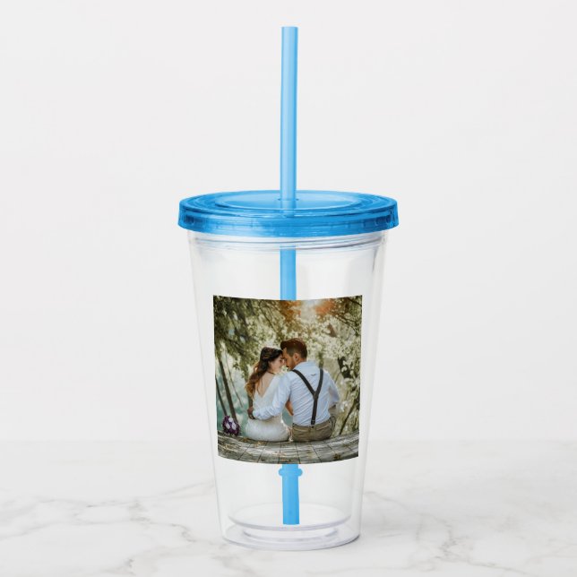 Custom Photo Acrylic Drink Tumbler (Front)
