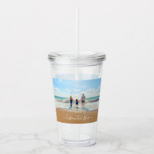 Custom Photo Acrylic Tumbler Your Photos and Text