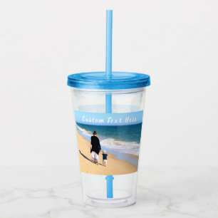 Custom Photo Acrylic Tumbler Your Photos and Text