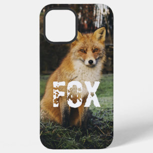 Custom photo adorable animal Fox cute nature green iPhone 12 Pro Max Case