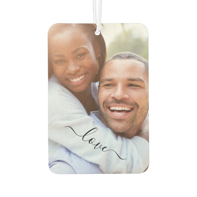 Custom Photo Air Freshener Your Love Photos Gift (Back)