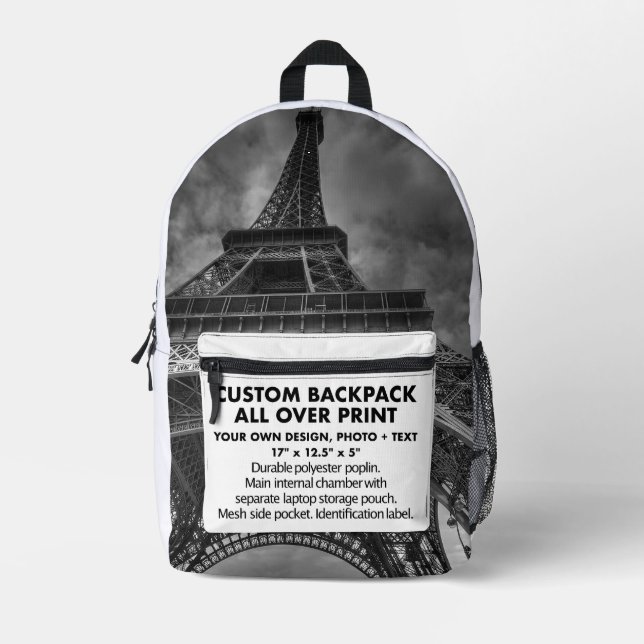 Custom photo All Over Print Backpack (Front)
