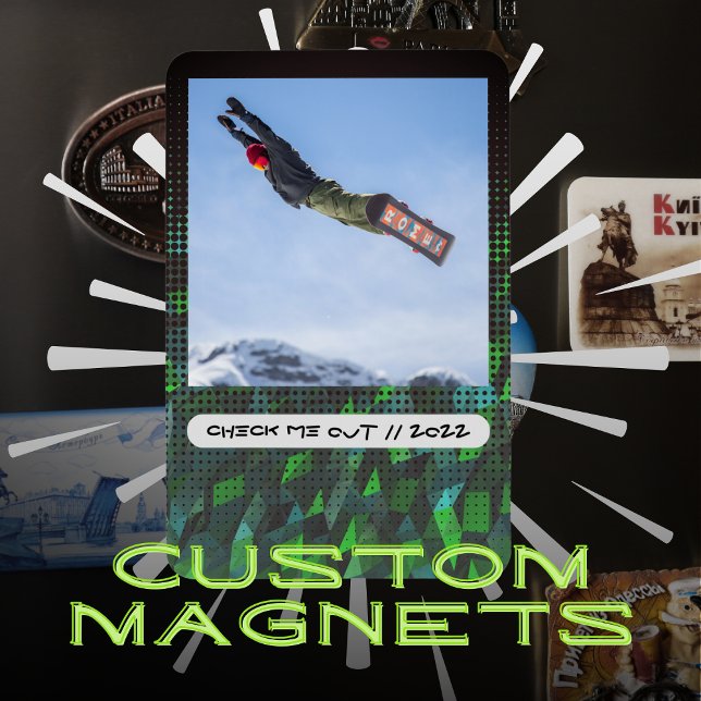 Custom Photo and Caption Flexible Magnet (Creator Uploaded)