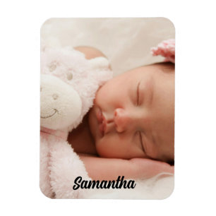 Custom Photo and Name Magnet