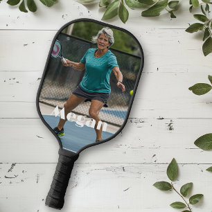 Custom Photo and Name Monogram Pickleball Paddle