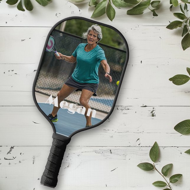 Custom Photo and Name Monogram Pickleball Paddle (Creator Uploaded)