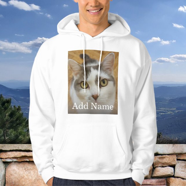 Custom Photo and Name Personalised Hoodie (Creator Uploaded)