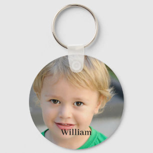 Custom Photo and Name Personalised Key Ring
