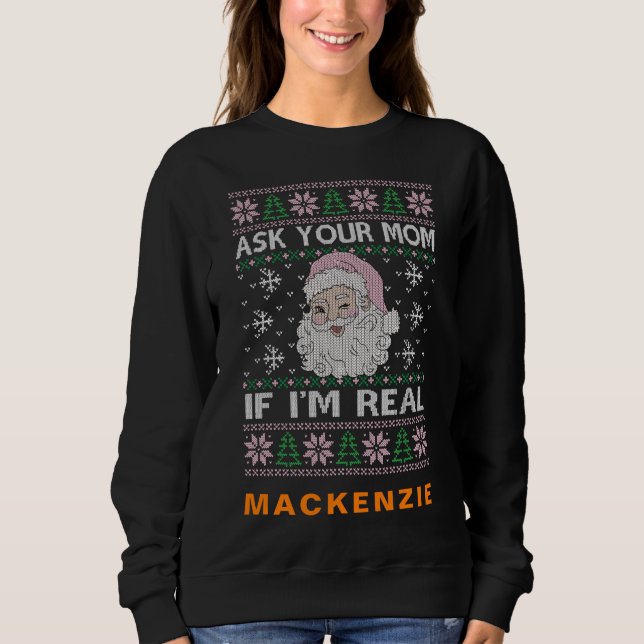 Custom Photo and Name Personalised Modern & Funny Sweatshirt (Front)