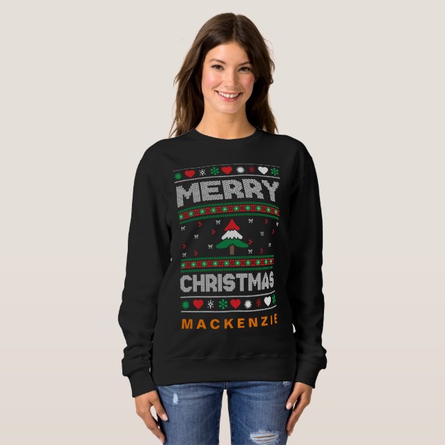 Custom Photo and Name Personalised Sweatshirt (Front Full)