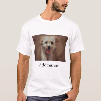 Custom Photo and Name Personalised   T-Shirt
