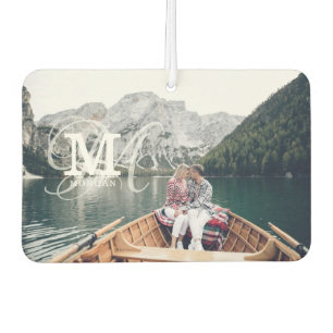 Custom Photo and Name Wedding Favour Car Air Freshener