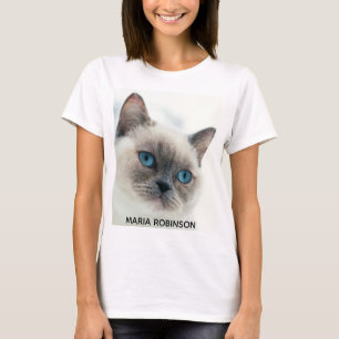 Custom Photo and Name Womens Funny Personalised T-Shirt