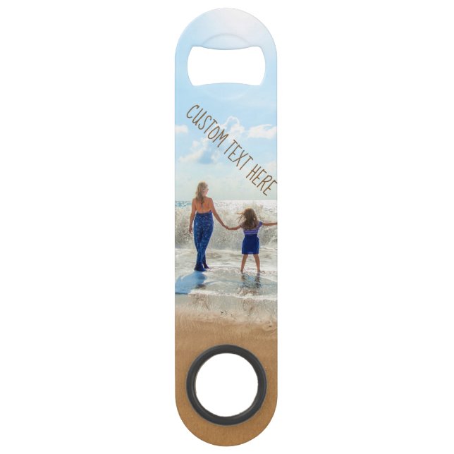 Custom Photo and Text Bar Key with Your Own Design (Front)