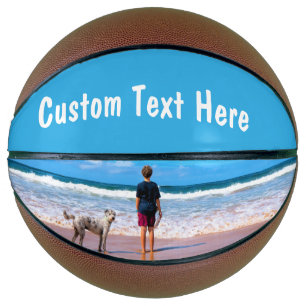 Custom Photo and Text Basketball Your Own Design