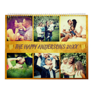 Custom photo and text calendar