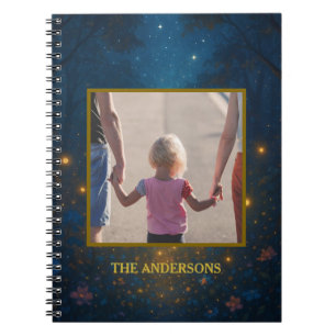 Custom Photo and Text Celestial Mystical Notebook