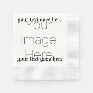 Custom Photo and text Church – Religious baptism Napkin