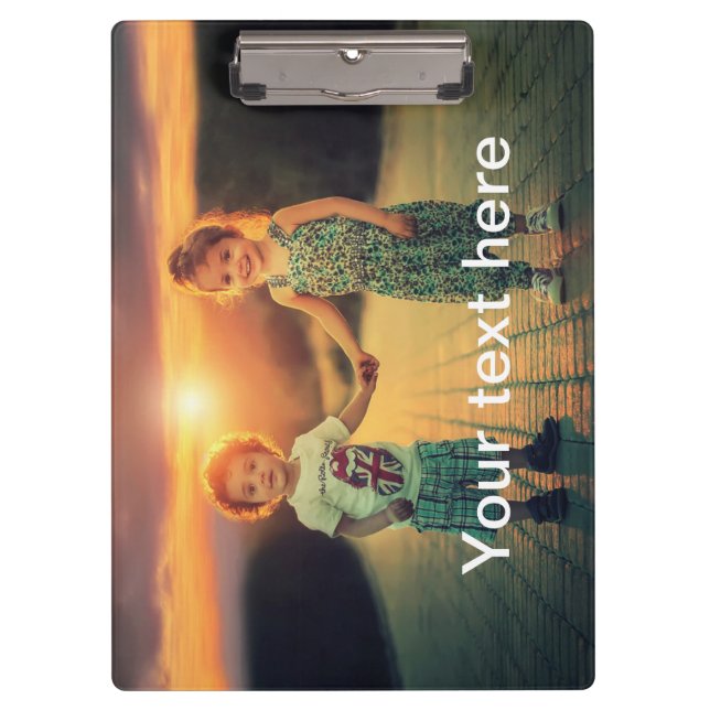 Custom Photo and Text Clipboard (Front)