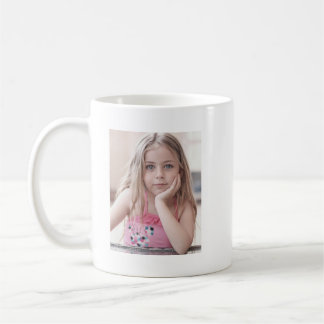 Custom photo and text coffee mug