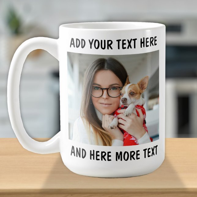 Custom Photo and Text  Coffee Mug (Creator Uploaded)