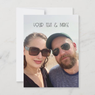 custom photo and text create your own art deco postcard