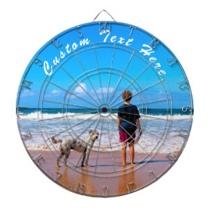 Custom Photo and Text Dart Board with Your Photos