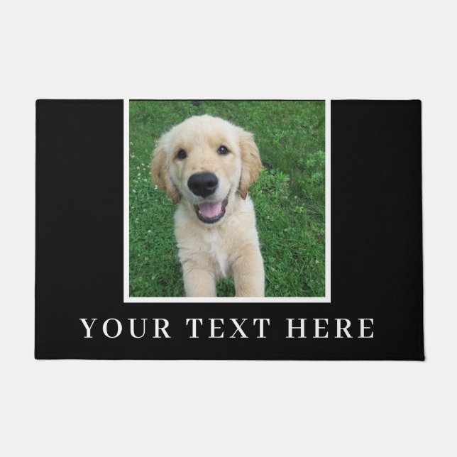 Custom Photo and Text Doormat (Front)