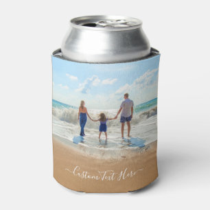 Custom Photo and Text - Family - Your Own Design Can Cooler